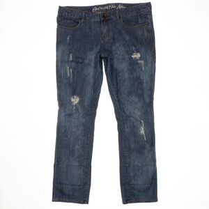Converse Sheridan Skinny Jeans Size 32 Womens Low Waist Distress Measure 37x30.5